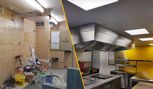 Cloisons du Midi réalisation cantine